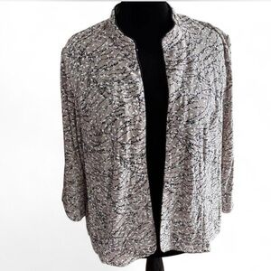 Alex Evenings Women's Silver Cardigan